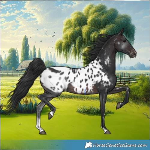 Horse Color:Brown Sabino Appaloosa 