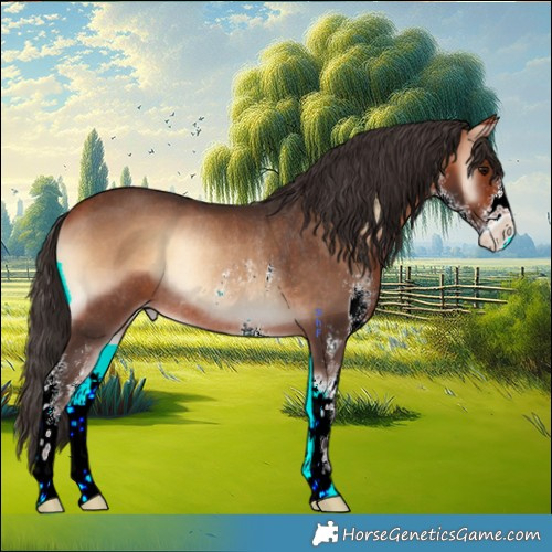 Horse Color:Bay Onyx Sabino Appaloosa Rabicano 