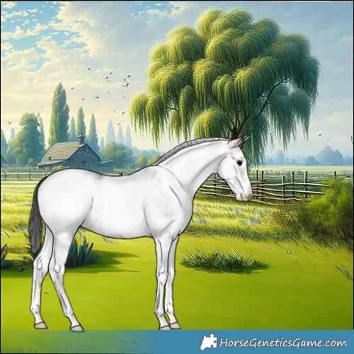 Horse Color:White Spotted Blue Onyx Appaloosa 