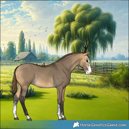 Horse Color:Buckskin Dun Sabino Appaloosa 
