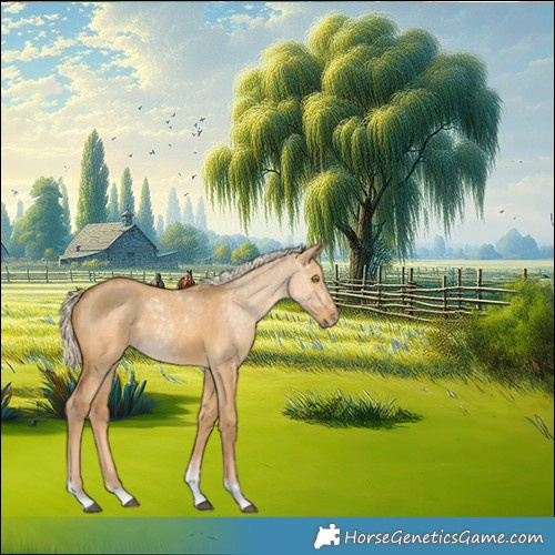 Horse Color:Palomino Dun Tobiano 