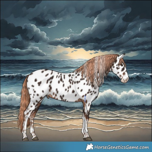 Horse Color:Liver Chestnut Tobiano Appaloosa 