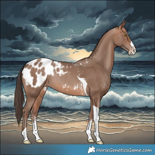 Horse Color:Sable Champagne Sabino Splash Tobiano Appaloosa 