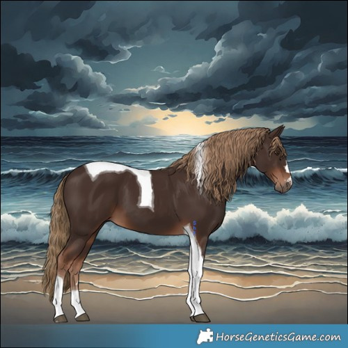 Horse Color:Liver Chestnut Tobiano 
