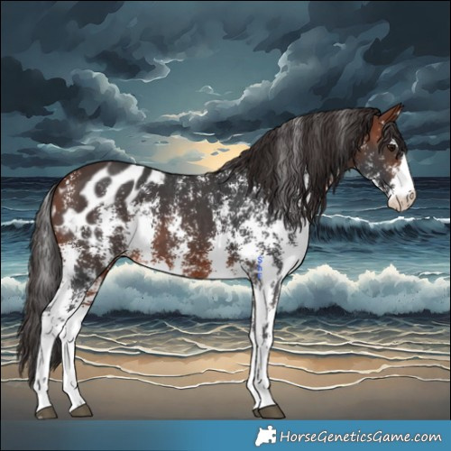 Horse Color:Bay Sabino Appaloosa