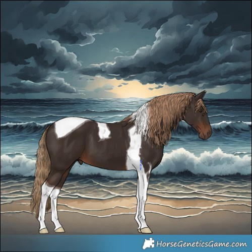 Horse Color:Liver Chestnut Tobiano