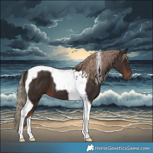 Horse Color:Liver Chestnut Tobiano 