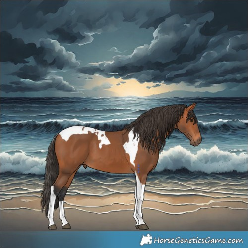 Horse Color:Bay Tobiano