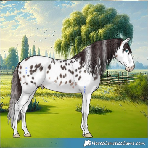 Horse Color:Buckskin Mushroom Sabino Splash Appaloosa 