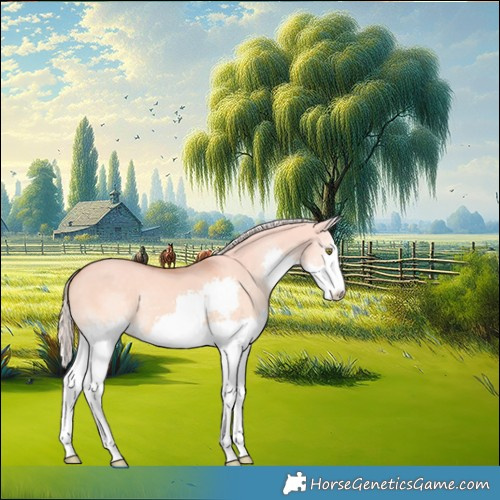 Horse Color:Palomino Dun Sabino Splash 