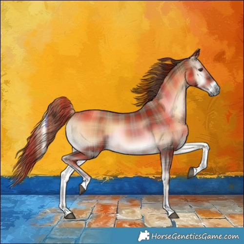 Horse Color:Plaid  Red Onyx Tobiano 