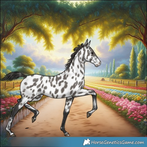 Horse Color:Grullo Sabino Appaloosa 