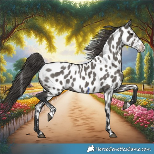 Horse Color:Grullo Sabino Appaloosa 