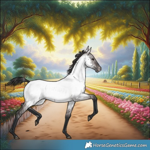 Horse Color:Platinum Brown Dun Appaloosa 