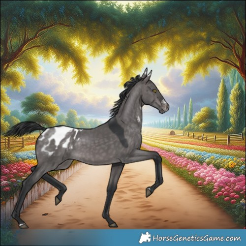 Horse Color:Platinum Brown Dun Appaloosa 