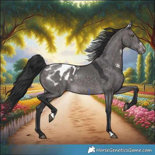 Horse Color:Platinum Brown Dun Appaloosa 