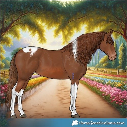 Horse Color:Chestnut Tobiano Appaloosa