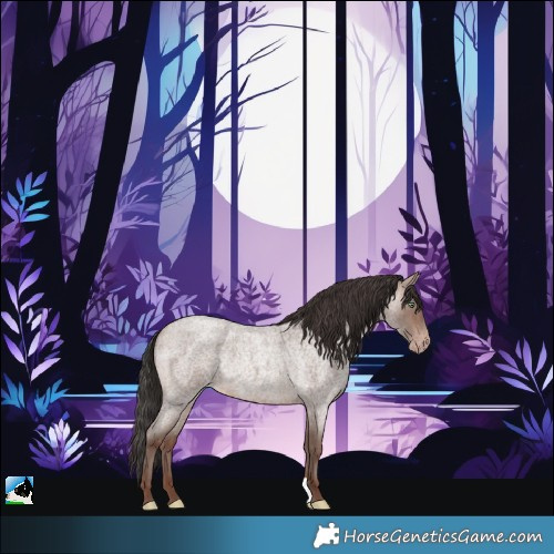 Horse Color:Sable Champagne Roan Mushroom Rabicano 