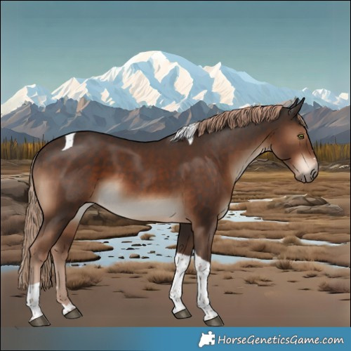 Horse Color:Liver Chestnut Tobiano 