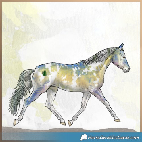 Horse Color:Watercolor Plaid  White Spotted Liver Red Onyx 