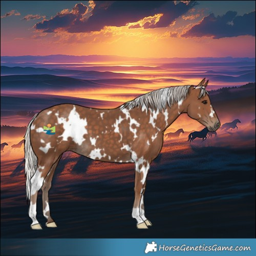 Horse Color:White Spotted Silver Black 