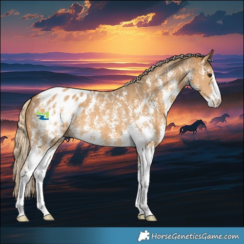 Horse Color:Palomino Sabino Appaloosa 