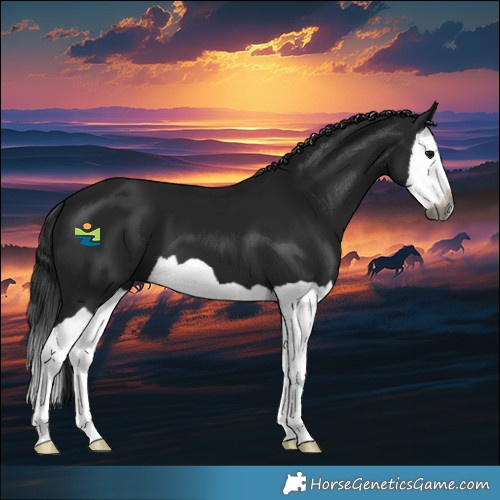 Horse Color:Gray Black Splash 