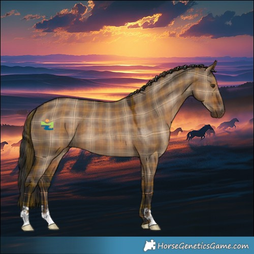 Horse Color:Plaid  Liver Red Dun 