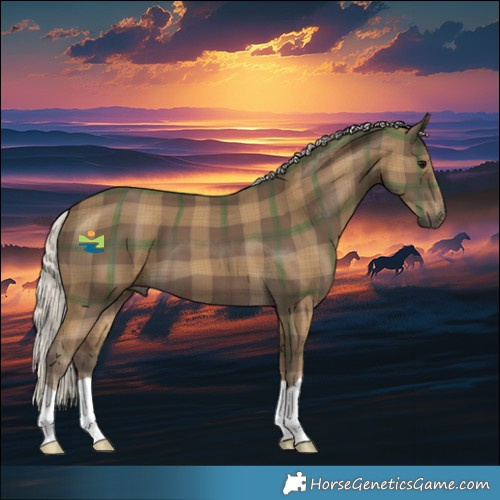 Horse Color:Plaid Silver Smoky Black