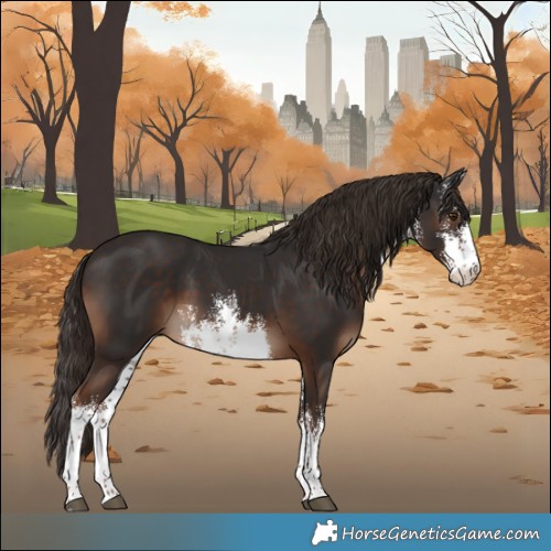 Horse Color:White Spotted Liver Chestnut 