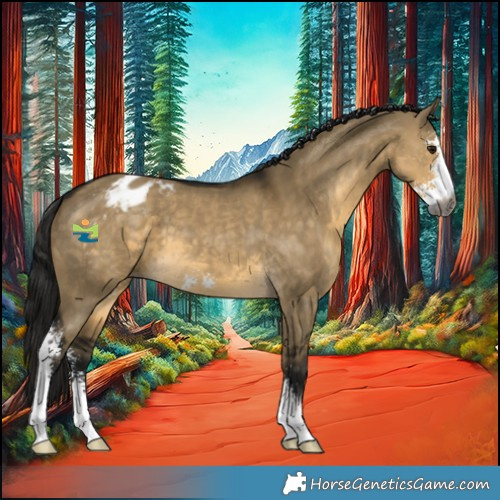 Horse Color:Gray Buckskin Dun Sabino Appaloosa 