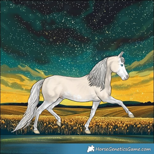Horse Color:Cremello Splash and Cremello Splash