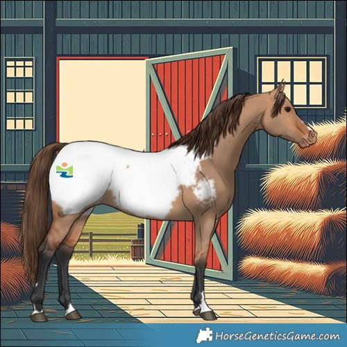 Horse Color:Bay Dun Snowcap