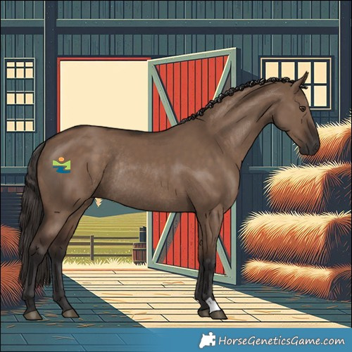 Horse Color:Liver Red Dun Rabicano 