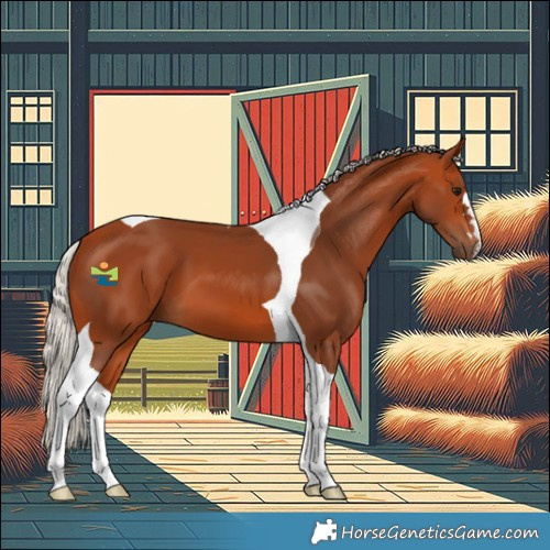 Horse Color:Silver Bay Tobiano 