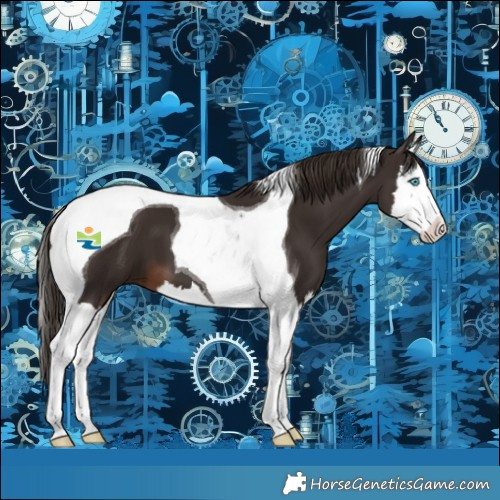 Horse Color:Liver Chestnut Splash Tobiano 