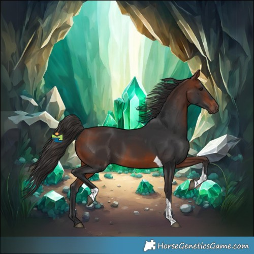Horse Color:Bay Tobiano 