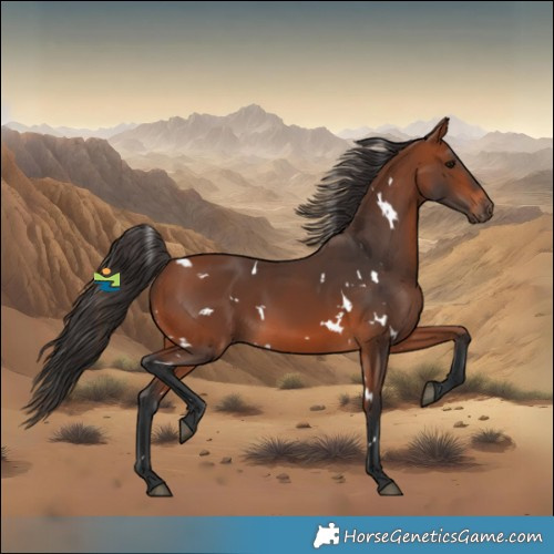 Horse Color:White Spotted Bay 