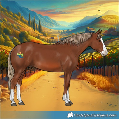Horse Color:Chestnut Splash 