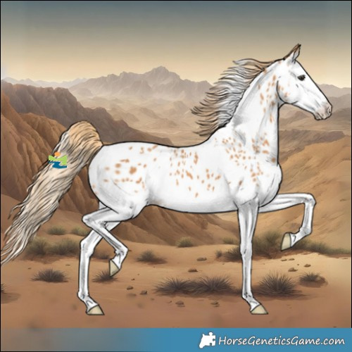 Horse Color:White Spotted Chestnut Splash Near Leopard