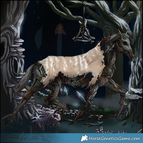 Horse Color:Powder White Bay Dun 