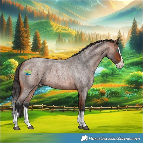 Horse Color:Bay Roan Splash Varnish 