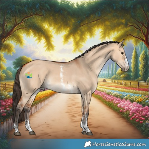 Horse Color:Bay Dun Sabino 