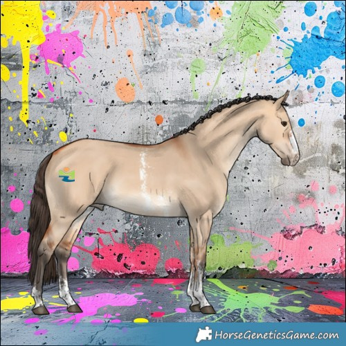 Horse Color:Bay Dun Sabino 