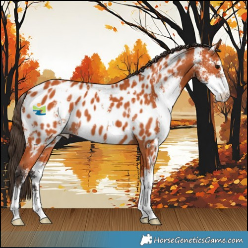 Horse Color:Bay Sabino Near Leopard 