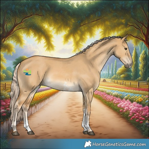 Horse Color:Palomino Dun Sabino 