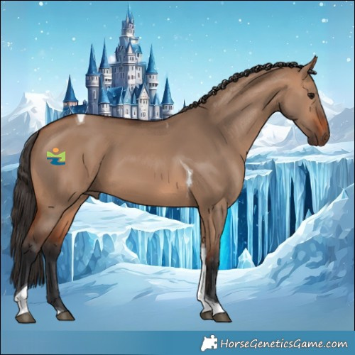 Horse Color:Bay Dun Tobiano 