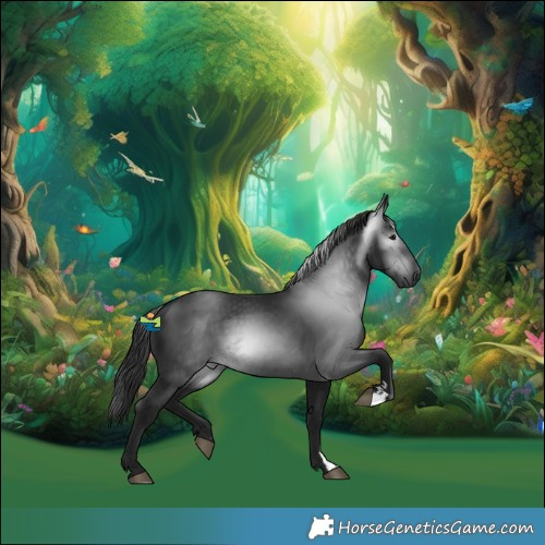 Horse Color:Gray Smoky Black 