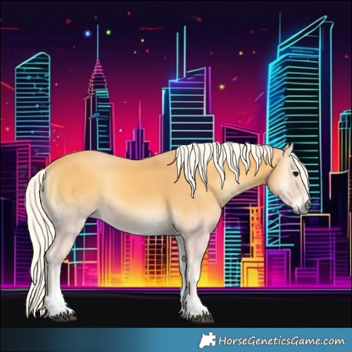 Horse Color:Silver Buckskin Onyx Tobiano 