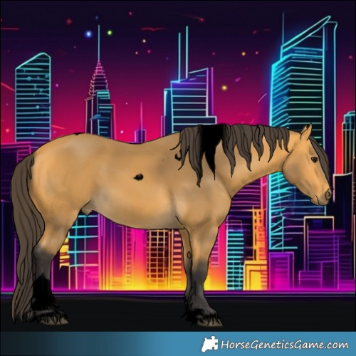 Horse Color:Void Buckskin Tobiano